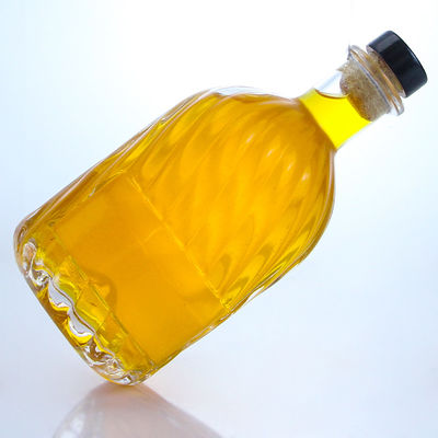 Área de etiqueta de decal 500 ml Botão de vidro Super Flint redondo para rum Vodka Whisky Tequila Gin