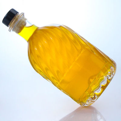 Área de etiqueta de decal 500 ml Botão de vidro Super Flint redondo para rum Vodka Whisky Tequila Gin