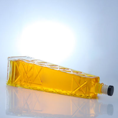 Bottle de vidro de whisky com tampa de parafuso