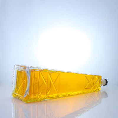 Bottle de vidro de whisky com tampa de parafuso