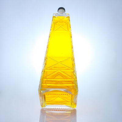 Bottle de vidro de whisky com tampa de parafuso