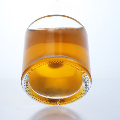 Decal de manuseio de superfície garrafa de vidro de 400 ml para gin rum champanhe brandy uísque
