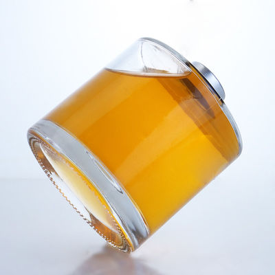 Decal de manuseio de superfície garrafa de vidro de 400 ml para gin rum champanhe brandy uísque