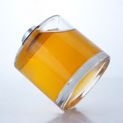 Decal de manuseio de superfície garrafa de vidro de 400 ml para gin rum champanhe brandy uísque
