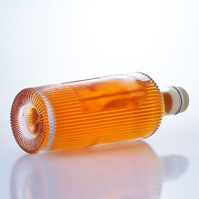 700 ml de garrafa de vidro de pedra de design exclusivo para gin rum champanhe brandy uísque licor