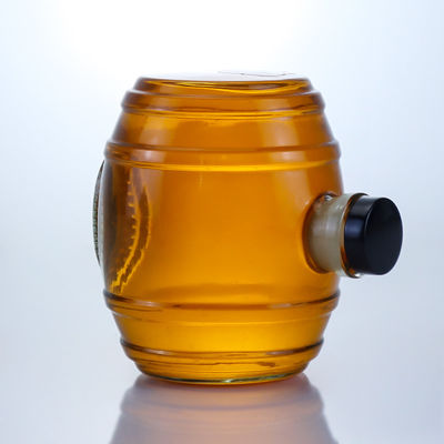 Manuseio de superfície de decalco Garrafa de vidro de pedra clara para gin rum champanhe brandy whisky licor 750ml
