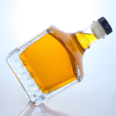 750 ml de garrafa de vidro para Gin Rum Champagne Brandy Whisky Liquor