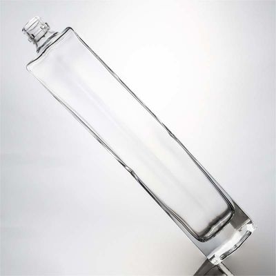 Brandy Champagne Gin Tequila Garrafa de vidro 700ml com tampa de cortiça e logotipo personalizado