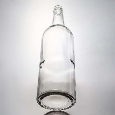 Manuseio da superfície garrafa de vidro decal de 1000 ml redonda perfeita para gin rum Champagne Liquor