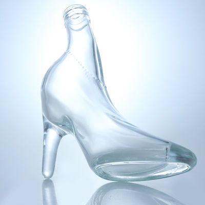 Desenho único Flint Glass 500ml 750ml Vodka Gin Whisky Brandy Garrafa vazia com cortiça