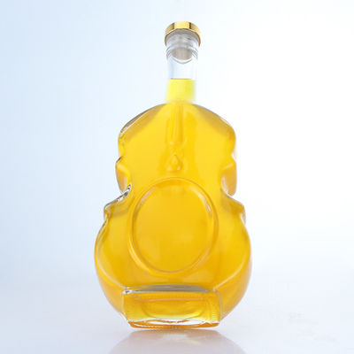 Garrafa de vidro de manuseio de superfície para vinho e bebidas 350 ml 500 ml 750 ml Capacidade