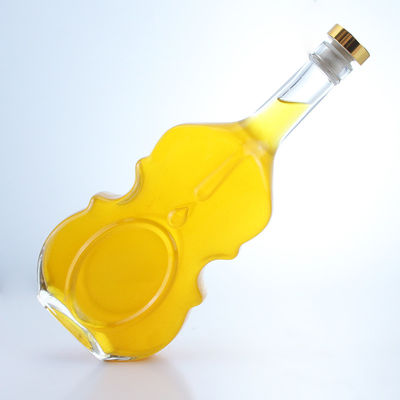 Garrafa de vidro de manuseio de superfície para vinho e bebidas 350 ml 500 ml 750 ml Capacidade
