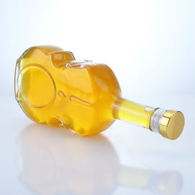 Garrafa de vidro de manuseio de superfície para vinho e bebidas 350 ml 500 ml 750 ml Capacidade