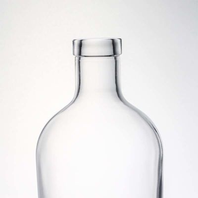Garrafa de parafuso 750 ml 1000 ml de gin de sílex limpo, rum de champanhe, bebida alcoólica, garrafa de vidro com rolha de madeira