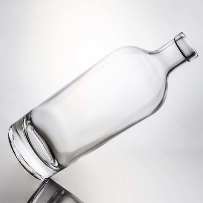 Garrafa de parafuso 750 ml 1000 ml de gin de sílex limpo, rum de champanhe, bebida alcoólica, garrafa de vidro com rolha de madeira