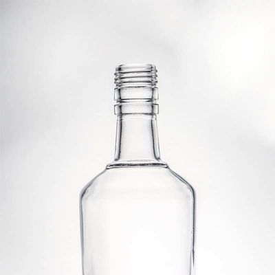 Decal Personalizado em forma redonda 730ml 1000ml Vazio Gin de pedra alta Rum Vodka Whisky Brandy Liquor Garrafa de vidro com vedação de cortiça Tipo