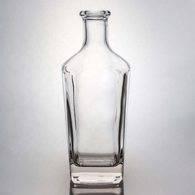 Tequila garrafa de vidro de pedra com cortiça logotipo personalizado 700ml 800ml 1000ml vazio