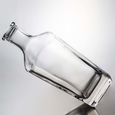 Tequila garrafa de vidro de pedra com cortiça logotipo personalizado 700ml 800ml 1000ml vazio