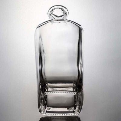 Tequila garrafa de vidro de pedra com cortiça logotipo personalizado 700ml 800ml 1000ml vazio
