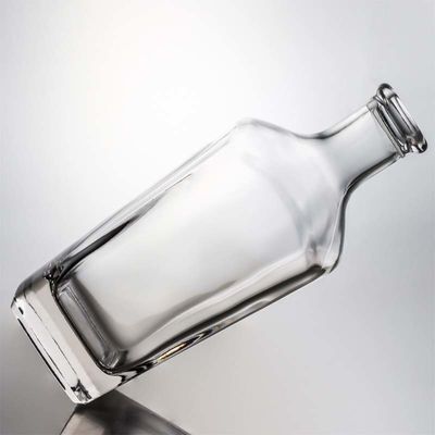 Tequila garrafa de vidro de pedra com cortiça logotipo personalizado 700ml 800ml 1000ml vazio