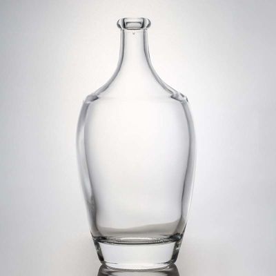 Colar de vidro 500 ml 700 ml 1000 ml Vazio Flint Gin Rum Champagne Liquor Flasca com Cortiça