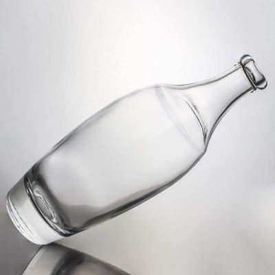Colar de vidro 500 ml 700 ml 1000 ml Vazio Flint Gin Rum Champagne Liquor Flasca com Cortiça