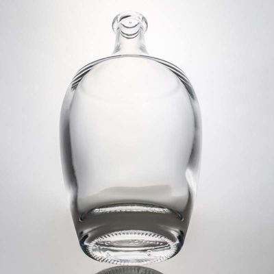 Colar de vidro 500 ml 700 ml 1000 ml Vazio Flint Gin Rum Champagne Liquor Flasca com Cortiça