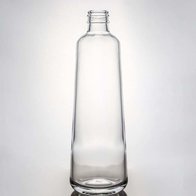 Garrafa de vidro Super Flint Redondo e transparente personalizada para Gin Rum Vodka Whisky 580ml 1000ml