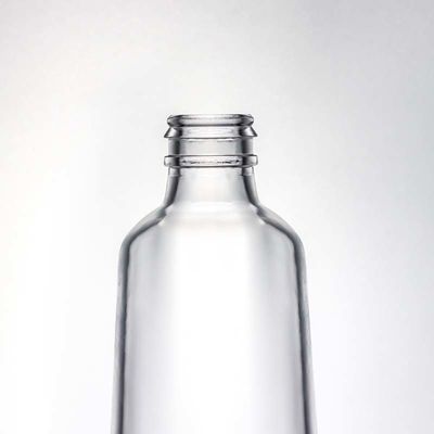 Garrafa de vidro Super Flint Redondo e transparente personalizada para Gin Rum Vodka Whisky 580ml 1000ml