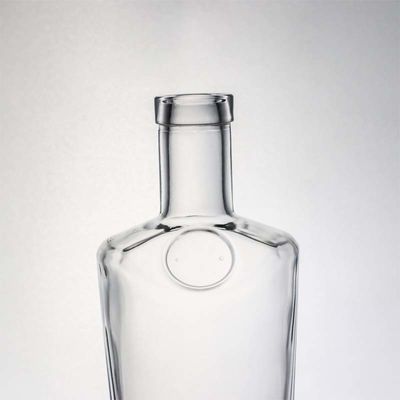 Tequila Bebidas Industriais Garrafa de vidro de pedra clara com cortiça de madeira 700ml 500ml 1000ml