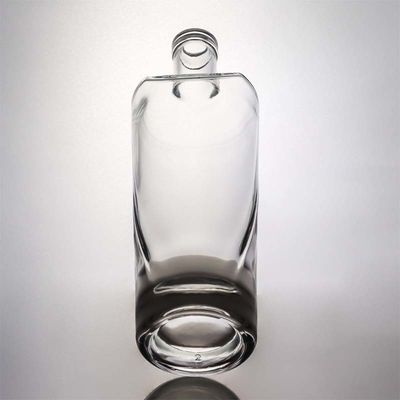 Tequila Bebidas Industriais Garrafa de vidro de pedra clara com cortiça de madeira 700ml 500ml 1000ml