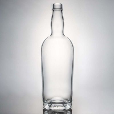 Logotipo personalizado High Flint Gin Rum Liquor Garrafa de vidro com cortiça 700ml 800ml 1000ml