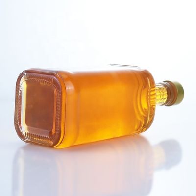 Material do colarinho Vidro claro 500ml 700ml 750ml Flint Glass Bottle para Vodka Gin Rum
