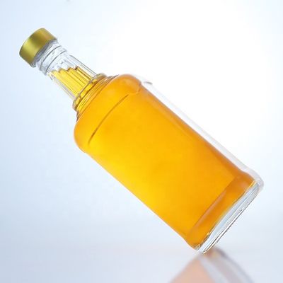Material do colarinho Vidro claro 500ml 700ml 750ml Flint Glass Bottle para Vodka Gin Rum