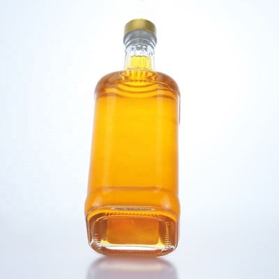 Material do colarinho Vidro claro 500ml 700ml 750ml Flint Glass Bottle para Vodka Gin Rum