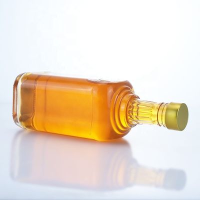 Material do colarinho Vidro claro 500ml 700ml 750ml Flint Glass Bottle para Vodka Gin Rum