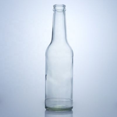 Flint Glass 276ml Brandy Vodka Tequila Garrafa de vidro com cortiça para material do corpo Vidro