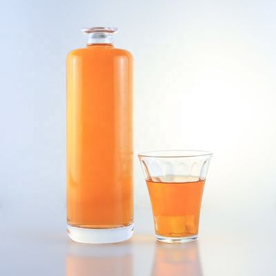 750 ml de garrafa única de vidro de pedra com logotipo personalizado e cortiça