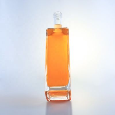 Garrafa de vidro de fundo espesso de 750 ml para bebidas alcoólicas Vinho Whisky Vodka Gin