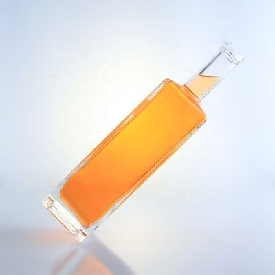 Garrafa de vidro de fundo espesso de 750 ml para bebidas alcoólicas Vinho Whisky Vodka Gin