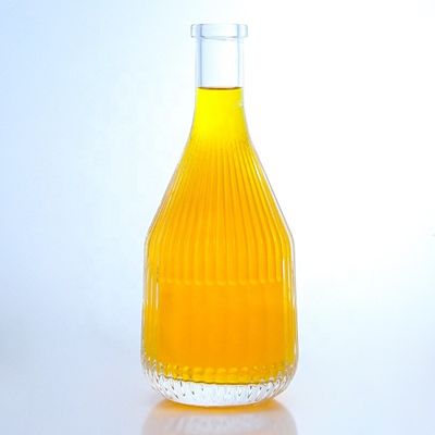 Flint Glass 500ml 750ml 1000ml Vodka em forma especial garrafa de uísque com logotipo personalizado