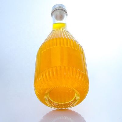 Flint Glass 500ml 750ml 1000ml Vodka em forma especial garrafa de uísque com logotipo personalizado