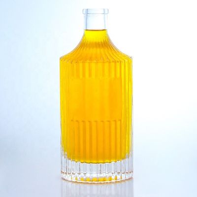 500 ml 750 ml 1000 ml garrafa transparente de vidro vazio para vodka gin rum whisky brandy