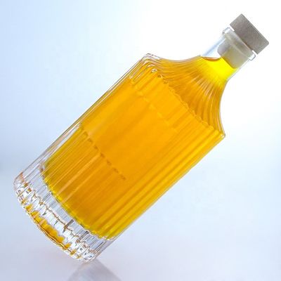 500 ml 750 ml 1000 ml garrafa transparente de vidro vazio para vodka gin rum whisky brandy