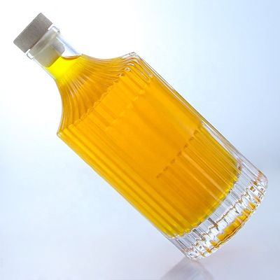 500 ml 750 ml 1000 ml garrafa transparente de vidro vazio para vodka gin rum whisky brandy