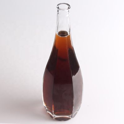 Transparente 750 ml Flint Glass Vazio Liquor Rum Gin Espíritos Vodka Tequila Garrafas com Cortiça