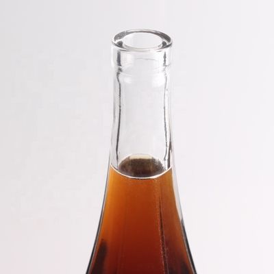 Transparente 750 ml Flint Glass Vazio Liquor Rum Gin Espíritos Vodka Tequila Garrafas com Cortiça