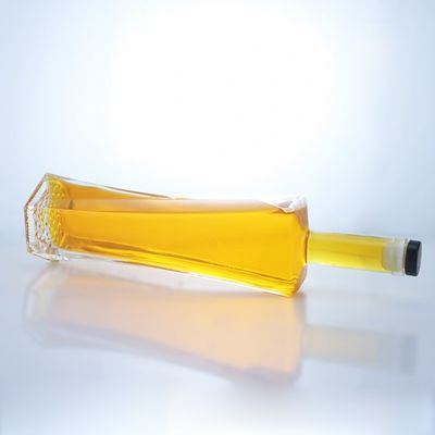 Garrafa de vidro transparente de 500 ml 750 ml 1000 ml com tampa de parafuso Material de base para bebidas industriais Vidro