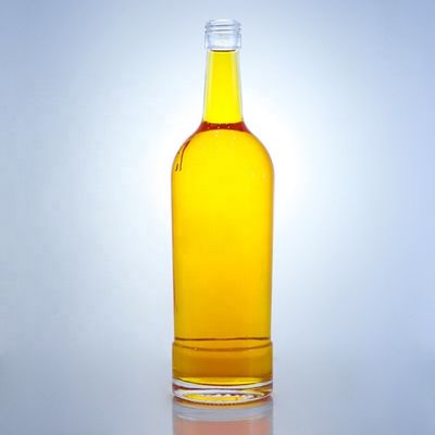 Garra de vidro em forma redonda garrafas de vidro vazias 750 ml para Tequila Brandy Rum Gin Whisky