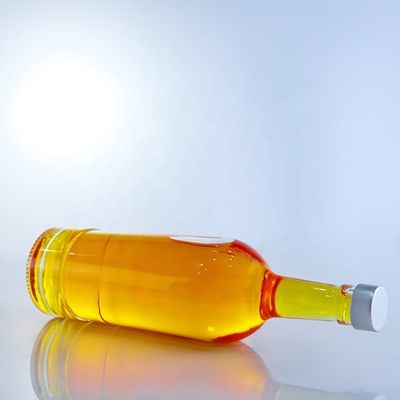 Garra de vidro em forma redonda garrafas de vidro vazias 750 ml para Tequila Brandy Rum Gin Whisky